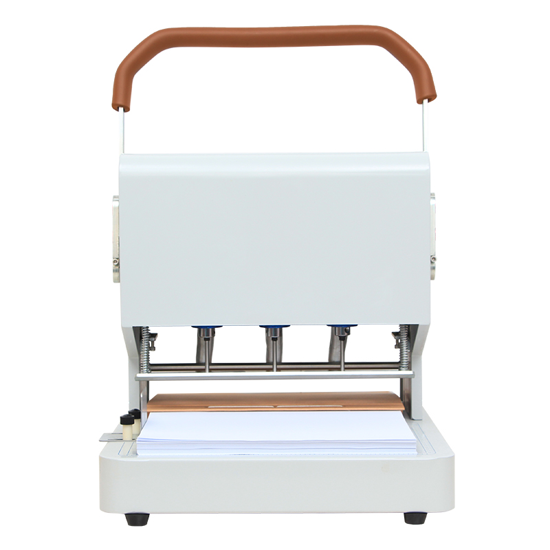 可调孔距5公分厚度空心钻电动三孔打孔机奇砚QY-50SK三孔档案装订